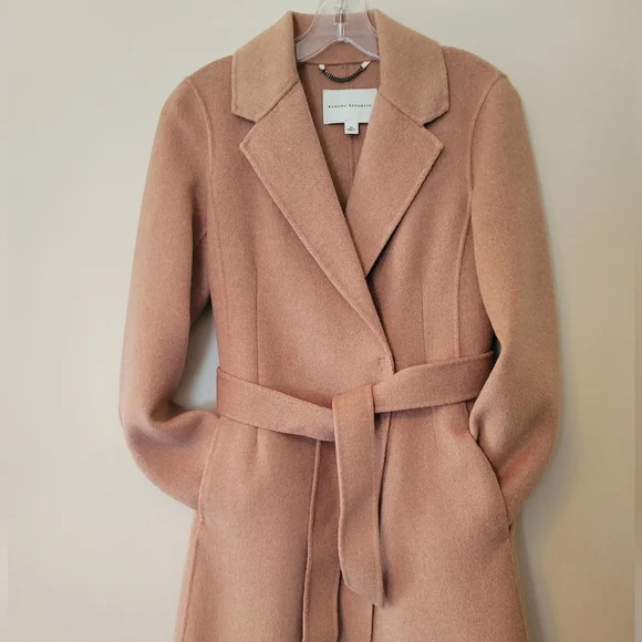 Banana Republic Belted Short Wool Coat with Pockets, M - Picture 1 of 16